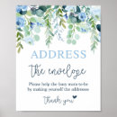 Search for address an envelope signs Blue