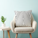 Search for black and white triangle pattern cushions Elegant