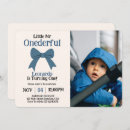 Search for blue mr onederful invitations Baby boy