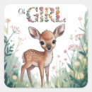 Search for little deer stickers Girl
