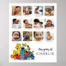 Search for sesame street birthday signs Photo collage