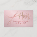 Search for rose gold foil business cards Hair stylist