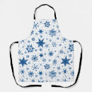 Search for festive design aprons Snowflakes