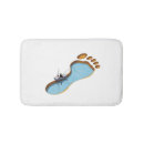 Search for footprint bath mats Water