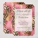 Search for pink leopard spots invitations Chic
