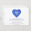 Search for 45th wedding anniversary invitations Blue