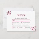 Search for fall wedding rsvp cards Burgundy