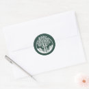 Search for green tree wedding stickers Rustic