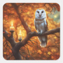 Search for fall leaves stickers Owl