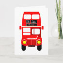 Search for double decker bus cards Red
