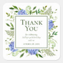 Search for hydrangea thank you stickers Blue