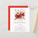 Search for winter rehearsal dinner invitations Botanical