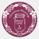 Search for christmas mason jar stickers Rustic