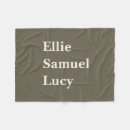 Search for grandchildren blankets Simple modern typography