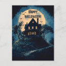 Search for bat silhouette postcards Spooky