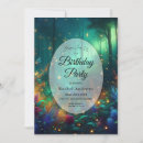 Search for firefly birthday invitations Enchanted forest