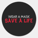 Search for wearing a mask stickers Pandemic