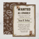 Search for outlaw invitations Cowboy