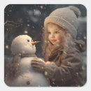 Search for child playing stickers Winter