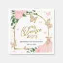 Search for quinceanera napkins Gold foil