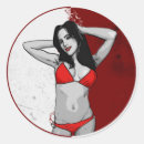 Search for bikini girl stickers Vintage