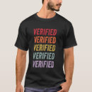 Search for verifier tshirts Verified