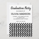 Search for chevron graduation invitations Modern