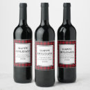 Search for happy holiday wine labels Rustic
