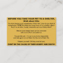 Search for animal rescue business cards Cats