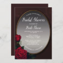 Search for red and silver bridal shower invitations Elegant