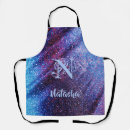 Search for purple glitter aprons Shiny