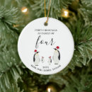Search for penguin family christmas tree decorations Xmas