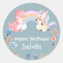 Search for rainbow name stickers Birthday