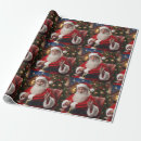 Search for santa clause wrapping paper Christmas tree