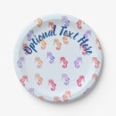 Search for seahorse paper plates Nautical