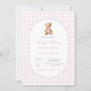 Search for bear pink invitations Girl
