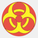 Search for biohazard warning stickers Yellow