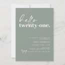 Search for olive green birthday invitations Modern