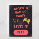 Search for gamer birthday invitations Controller