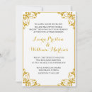 Search for flourish wedding invitations Gold