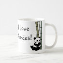 Search for i love pandas mugs Black