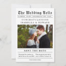 Search for newspaper wedding save the dates Vintage