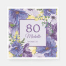 Search for purple floral napkins Botanical