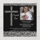 Search for vintage first communion invitations Black