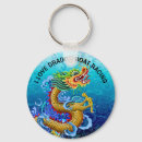 Search for gold dragon key rings Blue