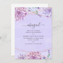 Search for lavender birthday invitations Violet