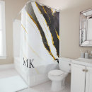 Search for black and white marble shower curtains Glitter