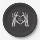 Search for halloween skeleton plates Heart hands