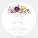 Search for yellow and brown stickers For her