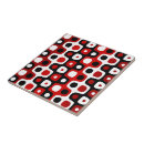 Search for red and white pattern tiles Geometric